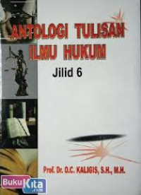 Image of Antologi tulisan ilmu hukum: jilid 6