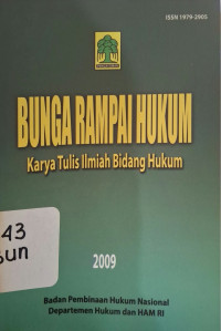 Image of Bunga rampai hukum: karya tulis ilmiah bidang hukum