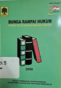 Image of Bunga rampai hukum: karya tulis ilmiah bidang hukum
