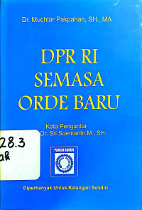 Image of DPR RI semasa orde baru
