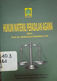 Image of Hukum materil peradilan agama