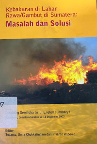 Image of Kebakaran di lahan rawa/gambut di Sumatera: masalah dan solusi