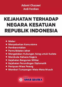 Image of Kejahatan terhadap Negara Kesatuan Republik Indonesia