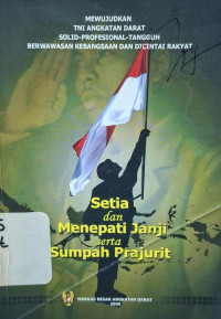 Image of Setia dan menepati janji serta sumpah prajurit
