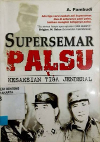 Image of Supersemar palsu: kesaksian tiga jenderal