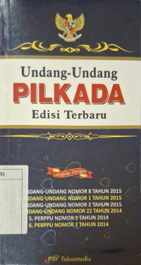 Image of Undang-undang pilkada; edisi terbaru